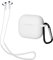 kwmobile 2in1 Set Hülle und Halteband kompatibel mit Apple AirPods 3 Case - Kopfhörer Band Strap 70 cm - Weiß Weiß