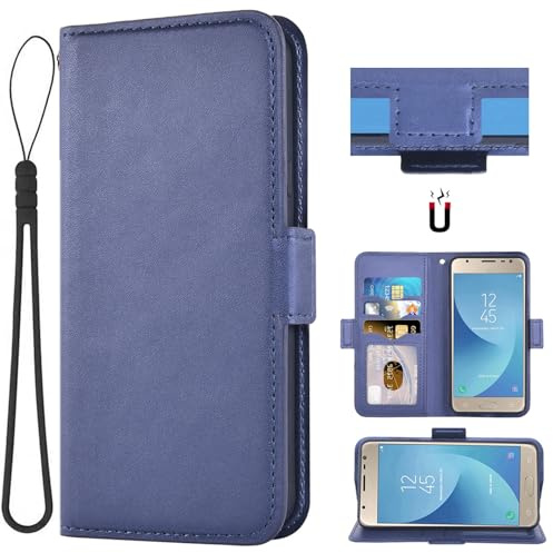 Auotu PU Leder Flip Mit Kamera Schutz Brieftasche Handyhülle Lederhülle Cover Tasche Case Hülle Etui für Blackview BV8900 / Blackview BV8900 Pro Smartphone (Blau)