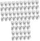 EXCEART 90 Stk Bastelsachen Schmuck Armschlinge Verbinder Geisterkopf