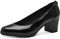 Tamaris Damen Pumps Leder Trichterabsatz bequem; Black PATENT, EU 40