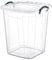Best House | Plastic Storage Box with Clips & Lids | Size: 70L (L:45cm W:48cm H:56cm) | Set of 1 | Square Shape | Stackable Clear Durable Multipurpose Office Home Kitchen Tools (LARGE Size)
