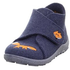 Superfit Jungen Happy Octi Hausschuh, Blau Orange 8000, 30 EU Weit