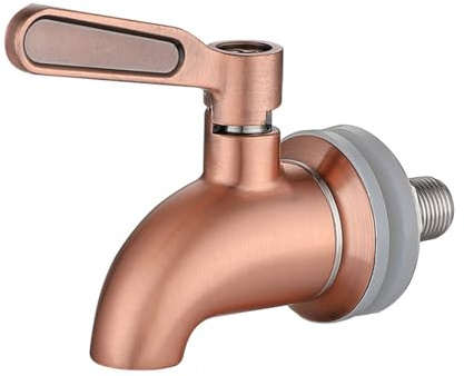 BBTISG Edelstahl Einhebel Wasserhahn, 16mm Weineimer Saft Spender Zapfhahn Getränkefässer Getränkehähne für Getränkesaft (Rosa)
