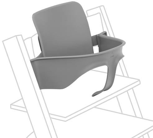 Tripp Trapp Baby Set 2 de Stokke, Gris Tormenta - Ideal para bebés de 6 a 36 meses - Convierte la silla Tripp Trapp (fabricadas después de mayo 2003) en una cómoda trona