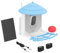 Wiesenfield WIE-BF-02 Vogelfutterhaus mit Kamera HD 4 MP Solar Vogelfutterhaus Kamera Vogelhaus Kamera WLAN Vogelhaus Kamera Solar Mini Kamera für Vogelhaus