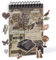 50 Blatt Scrapbook Aufkleber Book Selbstklebend Stickerbuch Dekorative Aufkleber Brown Kollektion Design Washi Ästhetische Vintage Aufkleber für Journailing Scrapbooking Kalender DIY Geschenk