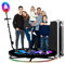 FXNFXLA 360-Grad-Fotokabine Mit App-Steuerung, 31,5 Zoll/80 cm 360-Dreh-Kamerakabine Mit Fernbedienung, RGB-Ringlicht, Anpassbares Logo Für 1–3 Personen