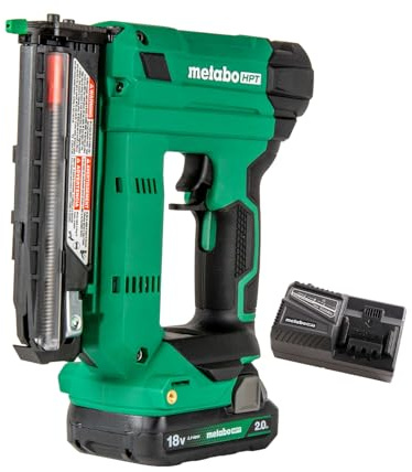 Metabo HPT 18V MultiVolt Cordless Compact Pin Nailer Kit, 23 Gauge Nailer with Power Tool 2.0Ah Lithium Ion Battery, Drives 5/8 to 1-3/8 Headless Pin Nails, 5-Year Warranty, NP1835DA