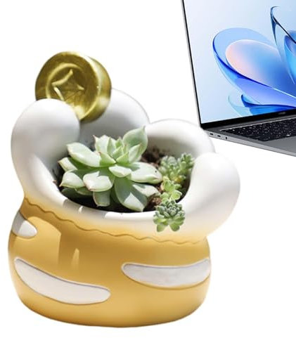 Bonitas macetas para gatos, divertidas macetas para suculentas, macetas pequeñas, bonitas macetas para suculentas, sala de estar, interior