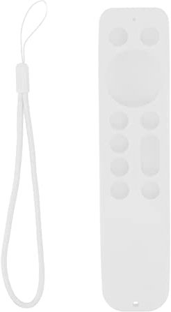 Silikon-Schutzhülle für OnePlus TV Y1S Fernbedienung, weiche Anti-Drop-Abdeckung, leicht, stoßfest, anwendbares Szenario (White Set)