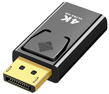 Adattatore Da DisplayPort A HD - Convertitore Per Monitor DisplayPort Da DP A HD | Cavo DisplayPort A HD 4K60hz, Adattatore DisplayPort Da USB A HD, HD A DP, Connettori Placcati In Oro Per Video