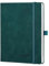 POPRUN Kalender 2025 2026 Buchkalender Notizbuch (Aug.2025-Dez.2026), ca. A5 (22 x 16,5 cm), Terminplaner, Wochenplaner Softcover mit PU-Leder, Zertifiziertem Papier - Petrolgrün