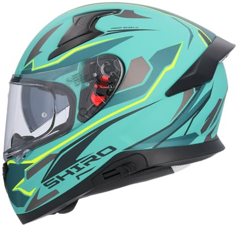Casco Integral Shiro Katana Sharp Verde Mate Totalmente Homologado 22.06 (S 55/56)