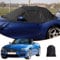 Autoabdeckung Ersatz Für BMW Z3/Z4, Halbgarage Autohülle Autoplane Winddichte Wasserdicht Halbabdeckung Für Allwetter UV-Beständige Vollgarage Regen Sonne Staub Schutz Mit Riemen Schwarz
