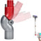 1 Pezzi Adattatore Superiore di Ricambio per Aspirapolvere Adattatore di Piegatura a Sgancio Rapido per Aspirapolvere Compatibili con accessori aspirapolvere V7 V8 V10 V11 V15 Adattatore flessibile