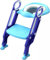 Mr.Gadget's Solutions Potty Training Toilet Seat with Non-Slip Step Ladder – Foldable Toddler Chair with Soft Cushion & Sturdy Wide Steps – Adjustable Height, Easy to Clean – for Boys & Girls