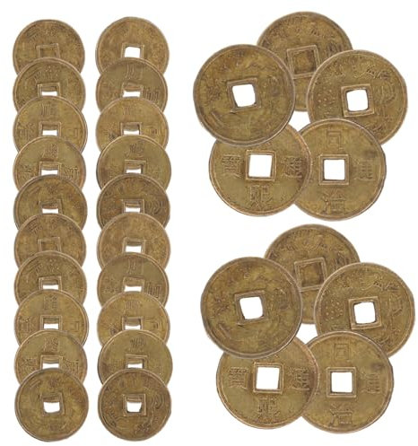 PartyKindom Kupfermünzenmodellzubehör Mini- -kupfermünze Miniatur -Dinge Gefälschte Mini-kupfermünze Mini- -münzgeld Miniaturbügel Mini-hausversorgung Miniatur-münzmodell Legierung