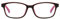 Suertree Myopia Brillen Leichte Kurzsichtigkeit Brille Mode Distanz Brille für Damen Herren Rot -5.0