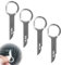 ZFRITP 4PCS Clé Extraction Autoradio,Outils de Démontage Autoradio,Clés Extraction Stéréo Voiture,Demontage Cle Outils de DéMontage de Garnitures Universel Autoradio,Acier Inoxydable Solide.