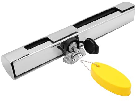 Desnysmf Outboard Motor Lock, Marine Engine Anti-Theft Device | 304 stainless steel, waterproof & anti-pry, fits various bolt sizes, sponge-lined anti-rattle, 2 keys + floating keyring.
