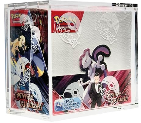 Protect Shield Acryl Box passend für alle Pokemon 36 Booster Displays - magnetischer Verschluss kein Aufbau notwendig - Storage Box bietet eine sichere Lagerung der Produkte
