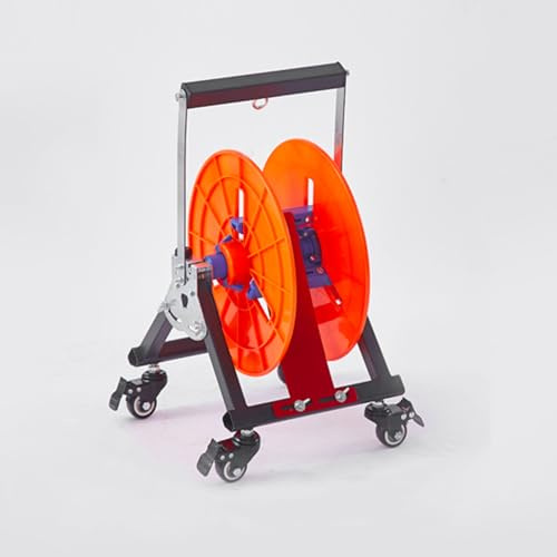 Support de bobine de fil électrique robuste avec roulettes, distributeur de câbles professionnel et dérouleur pour grandes bobines
