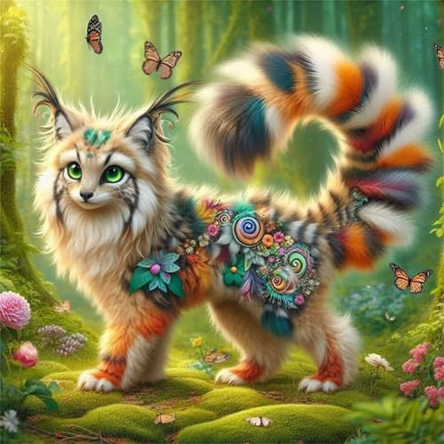 Puzzle 200 Teile,Tier Luchs,Puzzle Erwachsene, EIN Herausforderndes Rätsel,Klassische Puzzles,Puzzlespiele für Die Ganze Familie Geschenke