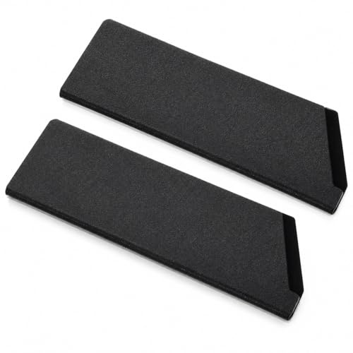 2 Pack Knife Edge Guards for 7 Inch Kitchen Knife, ABS Blade Protector Covers, Universal Knife Sheath Sleeves for Drawer Storage & Travel, Black