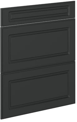 Vicco Küchenfront R-Line, Anthrazit Landhaus, 59.6 x 70.4 cm | Möbelfront für den Schubladenunterschrank, passend für R-Line Küchenschränke zur einfachen Montage