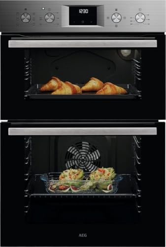 AEG Built-in Oven OU5NP20M, 66 L, Class A, Stainless Steel | Class A, 66 L capacity, SurroundCook, double oven function, timer display, Stainless Steel