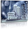 Fotoatelier Dirk Haas Premium Leinwandbild XXL - Architektur - Bilder - Düsseldorf Skyline - Gehry Bauten - Leinwand : 120 cm x 80 cm