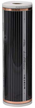 Comfort Heizfolie 100Watt/m² 50cm breit konfektioniert 1,0m = 0,50m²