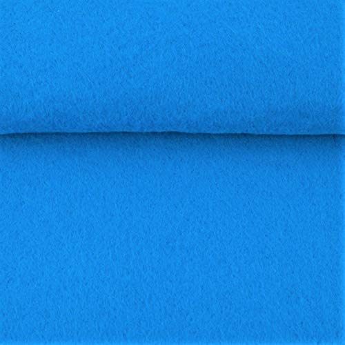 Hochwertiger Bastel-Filz 5 mm stark 670g/qm- Taschenfilz - 45 cm breit Meterware (Türkis)