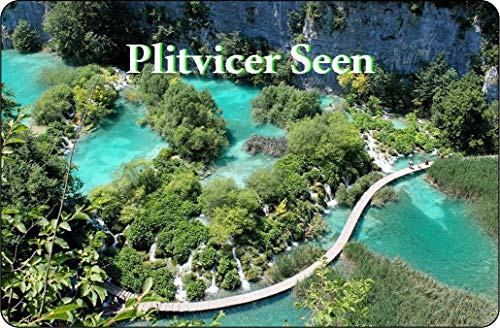 Cadora Magnetschild Kühlschrankmagnet I Love Plitvicer Seen II