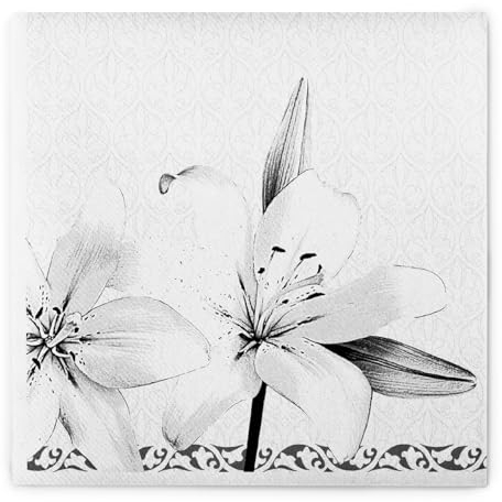 Mank GmbH Airlaid Servietten 33 x 33 cm Premium Einweg Serviette stoffähnlich und saugstark perfekt für Trauerfeiern und Beerdigungen 50 Stück Zum Abschied