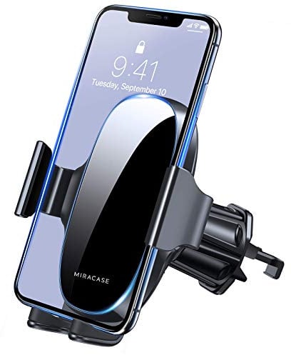Miracase Car Phone Holder, Universal Air Vent 360° Rotation Car Phone Mount with One Button Release Compatible with iPhone 15/14/13/12/SE /11/xr/xs/x, Samsung and Other 4.5''-7'' Mobile Phone