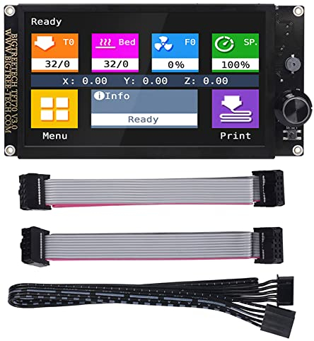 BIGTREETECH TFT70 V3.0(GD) Display Großer für Ender 3 v2 CR10 3D Drucker, Ultraklarer Touch Screen, kompatibel mit UART Serial 12864 LCD Modus