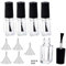 ZHONGJIUYUAN 20 Pieces 5ml Nail Polish Bottles, Empty Nail Polish Bottles W/Brush and Mixing Ball
