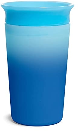 Munchkin Miracle 360 Tasse Changement de Couleur | Tasse Bébé et Tout-Petits Sans BPA | Sans Déversement | 12+ Mois | 9oz/266ml | Bleu