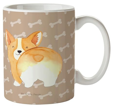 Mr. & Mrs. Panda Tasse Corgi Po - Geschenk, Tasse bedrucken, Hundemama, Hundemotiv, Wauwau, Haustier, Kaffeetassen, Hunderasse, Selbstliebe, Hund,