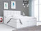 MKS MEBLE Boxspringbett 180x200 mit Matratze, Bett mit Multipocket - Matratze H4 und Topper, Polsterbett 180x200 mit Bettkasten und Kopfteil, ERNI - Weiß Kunstleder