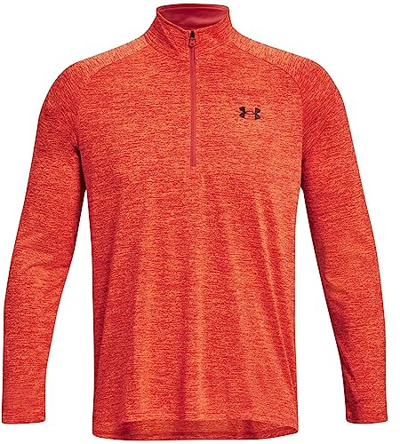 Under Armour Mens Tech Half Zip Top After Burn M