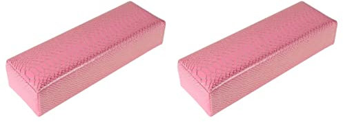 Beaupretty 2pcs Nail Art Manicure Pillow Shaped Arm Rest Leather Hand Rests for Nail Technician Salon and Home Use