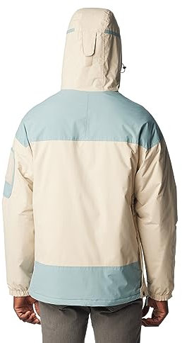 Columbia Challenger Insulated Pullover, Anorak hiver Homme, Dark Stone/Stone Blue, Taille XL