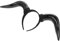 SOLUSTRE Stirnband Aus Simuliertem Horn Teufel Kopfschmuck Ram H?rner Stirnband Loki-kostüm Halloween Devil Stirnband Schafhorn-reifen-stirnband Tier Haarteil Kind Gotisch Plastik