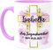 Tassenliebling® Jugendweihe Tasse personalisiert mit Datum und Namen für Mädchen und Jungen - Rosa - Beidseitiger Druck - Christliche Geschenke zur Jugendweihe