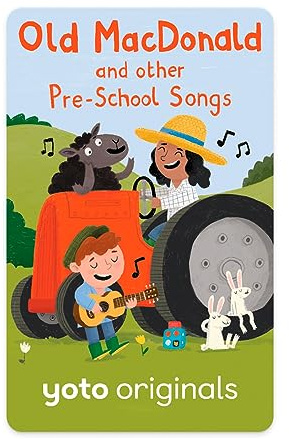 Yoto - Old MacDonald and Other Pre-School Songs – Musique en Anglais à écouter sur boîte à Histoire pour Enfant Yoto Player et Yoto Mini, chansons 1 Ans et Plus