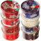 OSALADI 8 Pezzi Di Carta Regalo Di Natale Scatole Di Scatole Di Di Natale Barattoli Di Biscotti In Metallo Scatola Di Caramelle Di Natale Barattolo Di Biscotti Vuoti