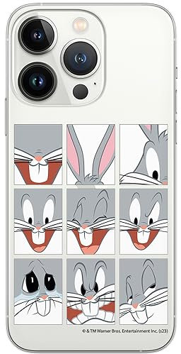 ERT GROUP Handyhülle für iPhone 13 PRO Original und offiziell Lizenziertes Looney Tunes Muster Bugs 015 optimal an die Form des Handy angepasst, teilweise transparent