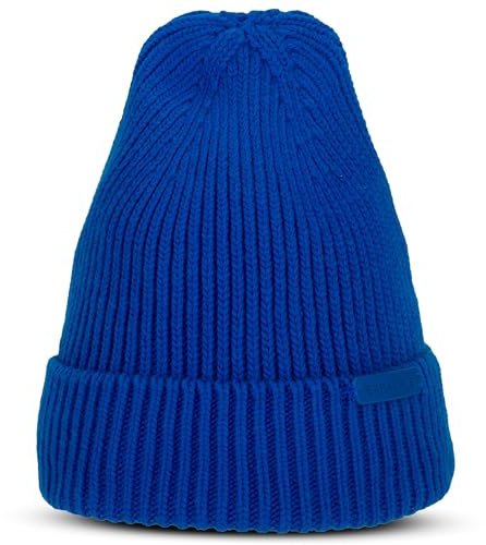 Expatrié Beanie Damen Blau - Luna - Strickmütze für Herbst Winter - Weiche Warme Wintermütze - Mütze Stylisch Elegant & Zeitlos